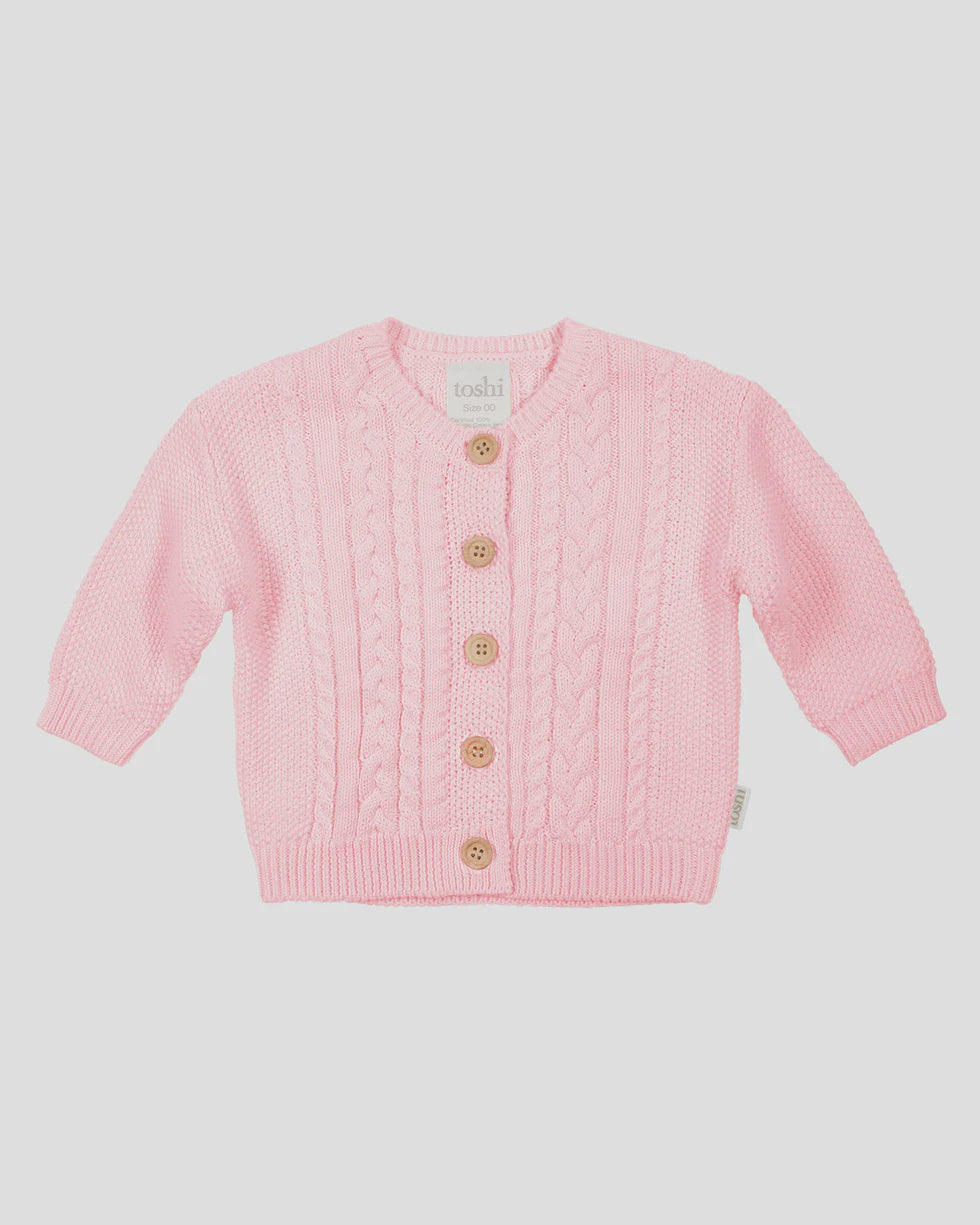 Toshi Organic Cardigan Yummy Misty Rose