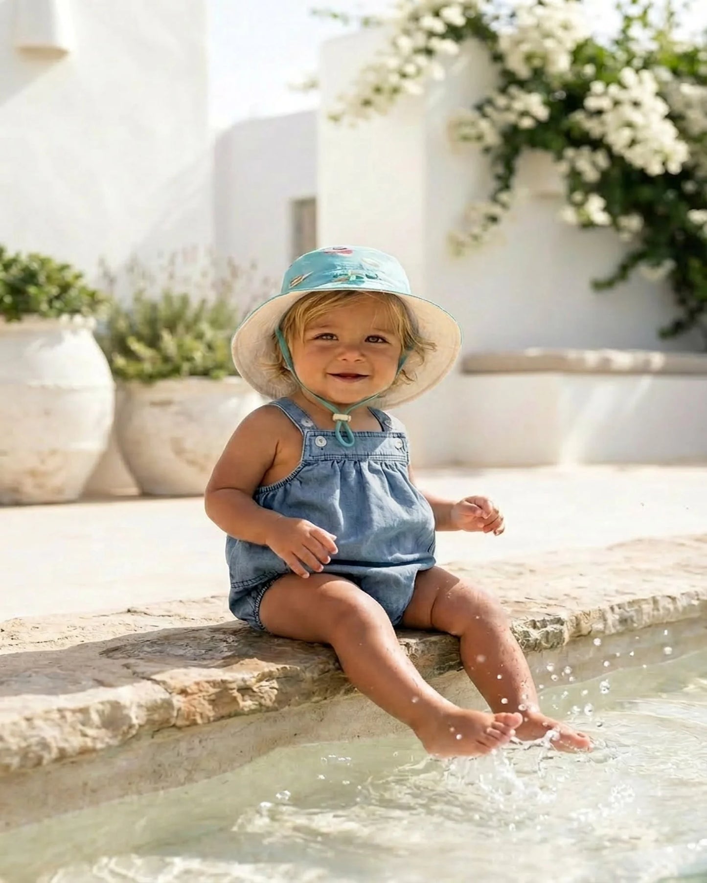 Toshi Baby Romper Bubble Denim