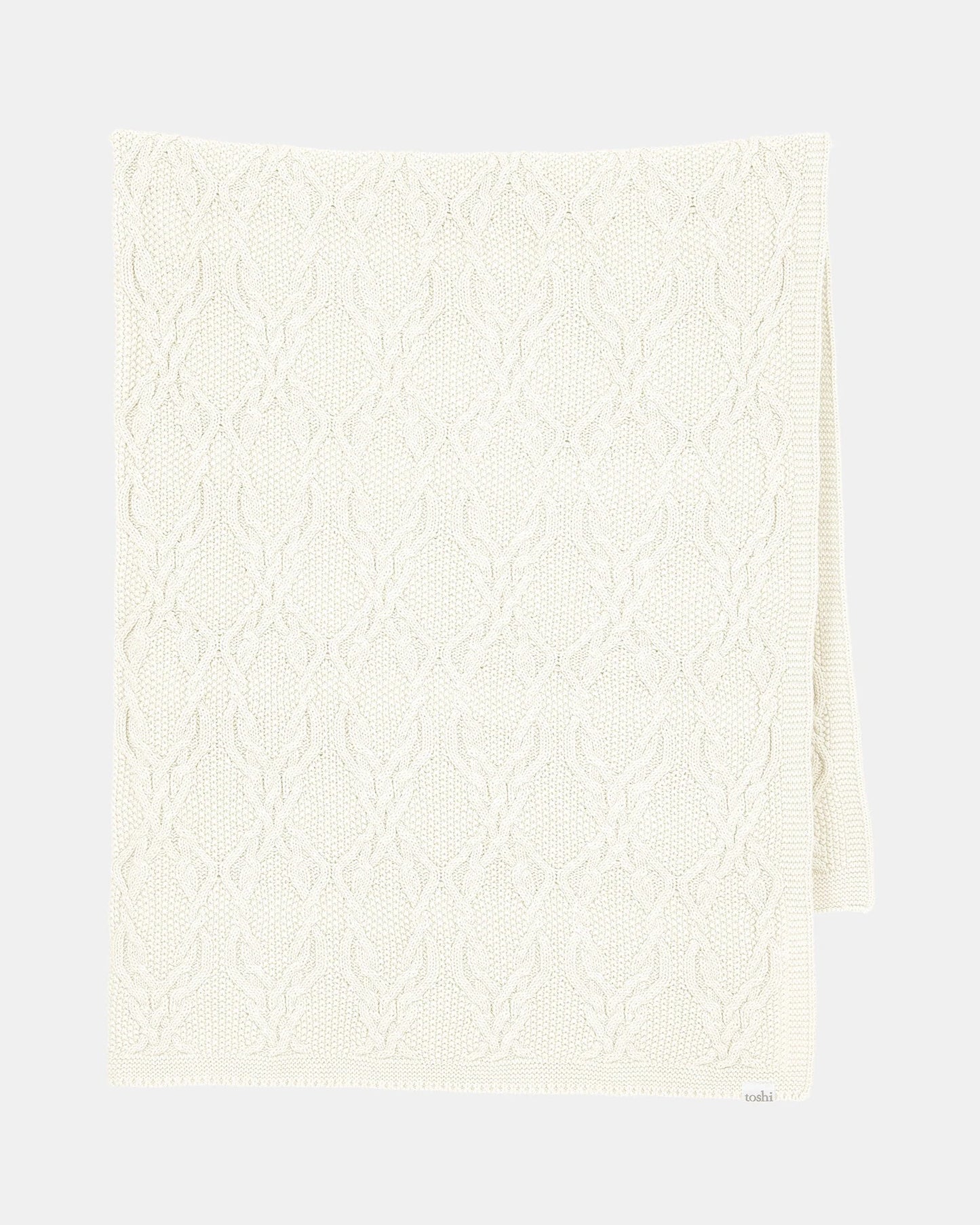 Toshi Organic Blanket Bowie - Cream