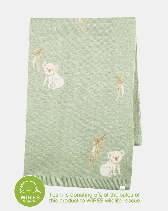 Toshi Organic Blanket Storytime - Koala