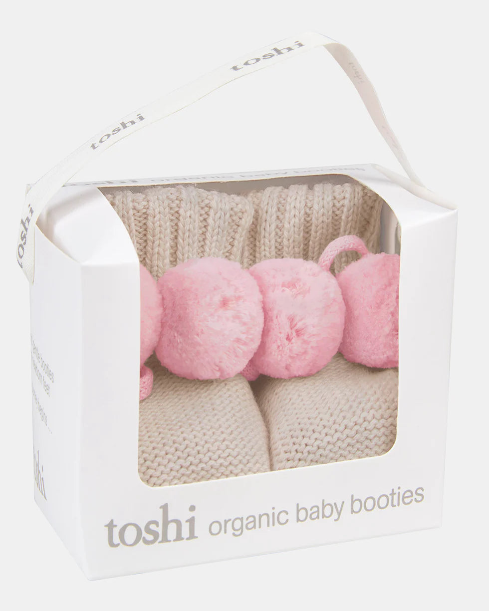 Toshi Organic Booties Bobby Oatmeal