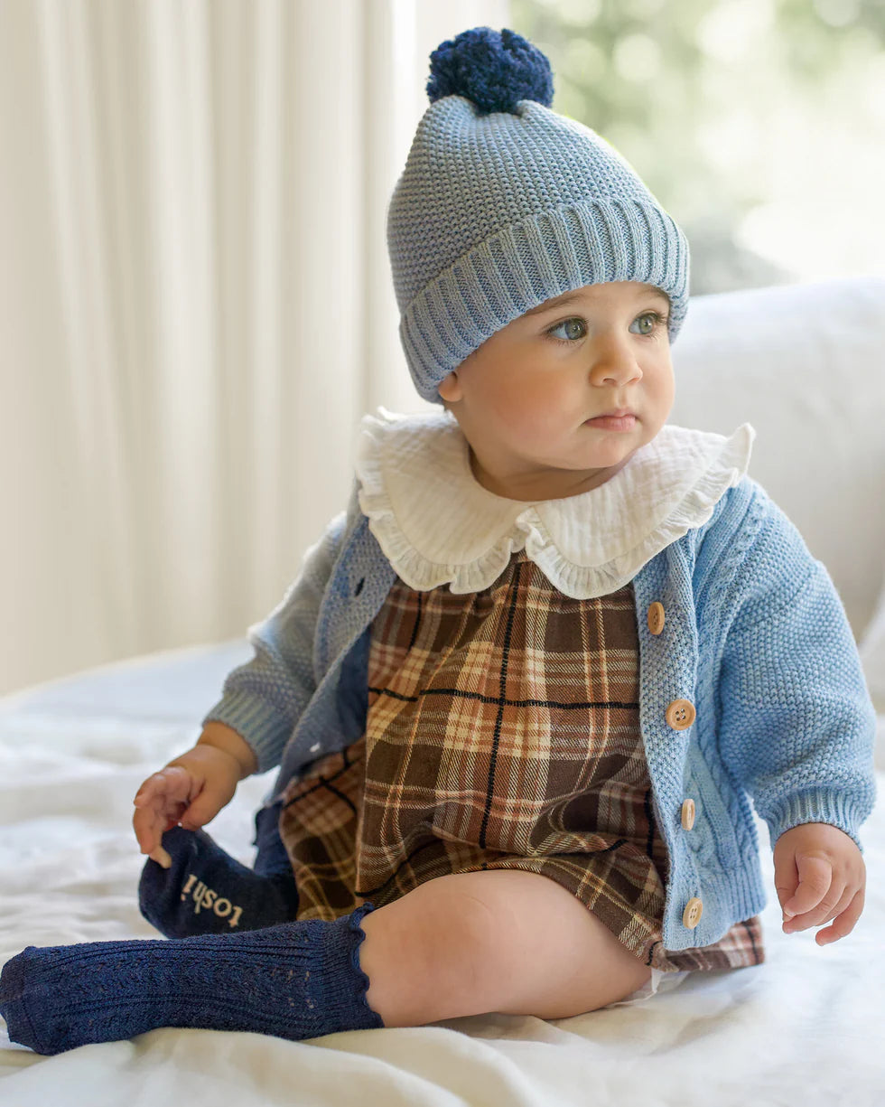 Toshi Organic Cardigan Yummy Bluebell