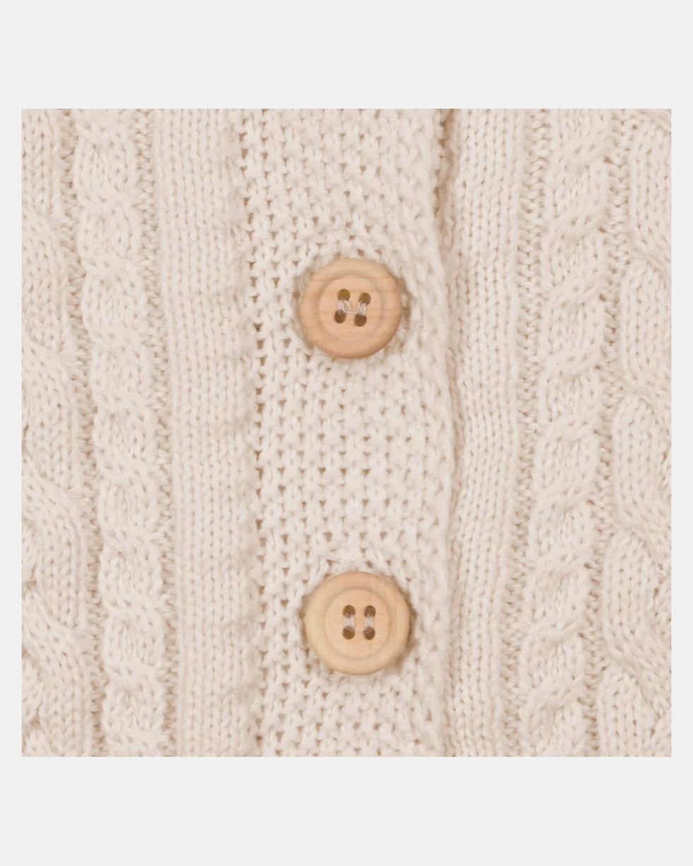 Toshi Organic Cardigan Yummy Oatmeal