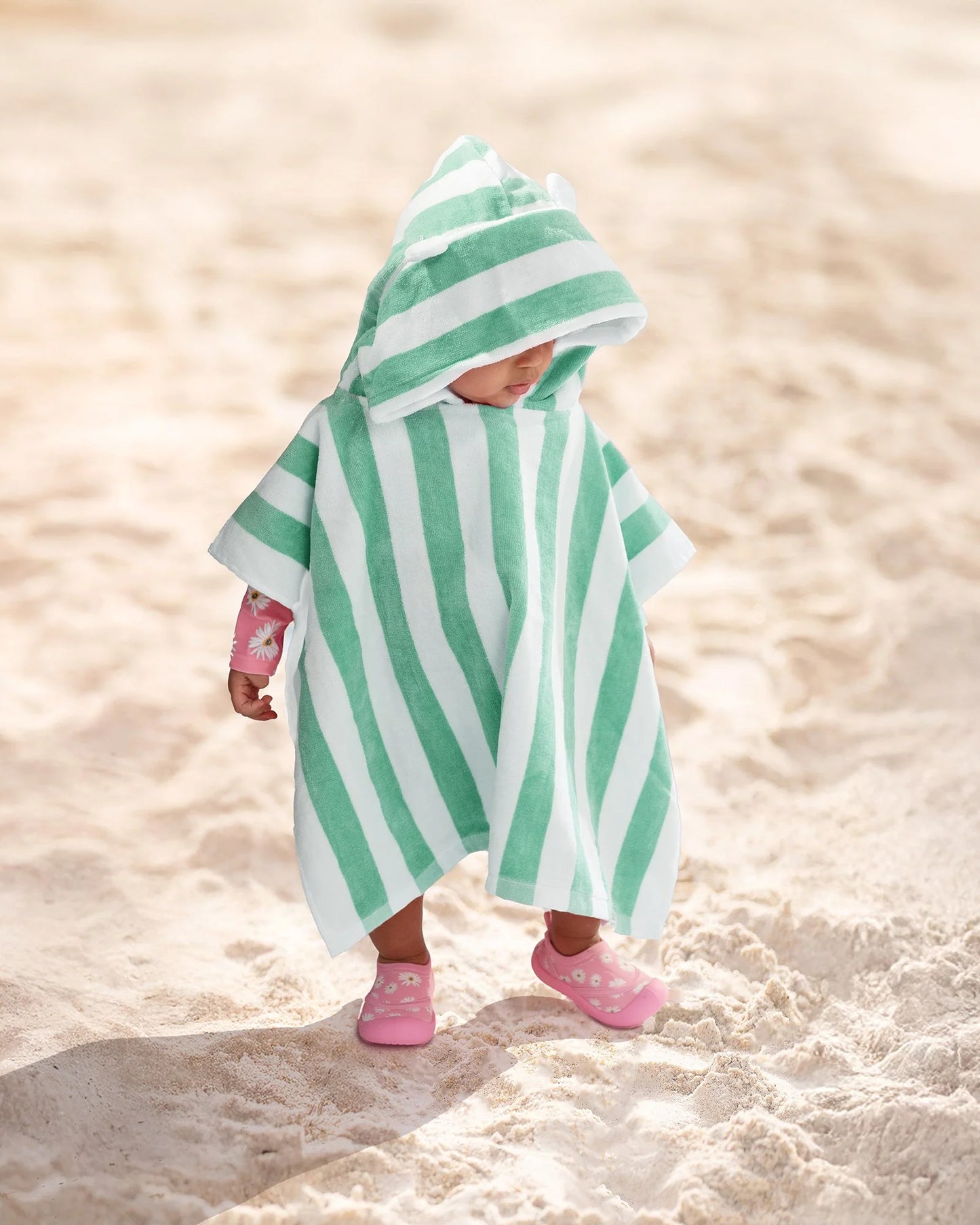 Toshi Hooded Towel Beachcomber UPF 50+ Seagrass