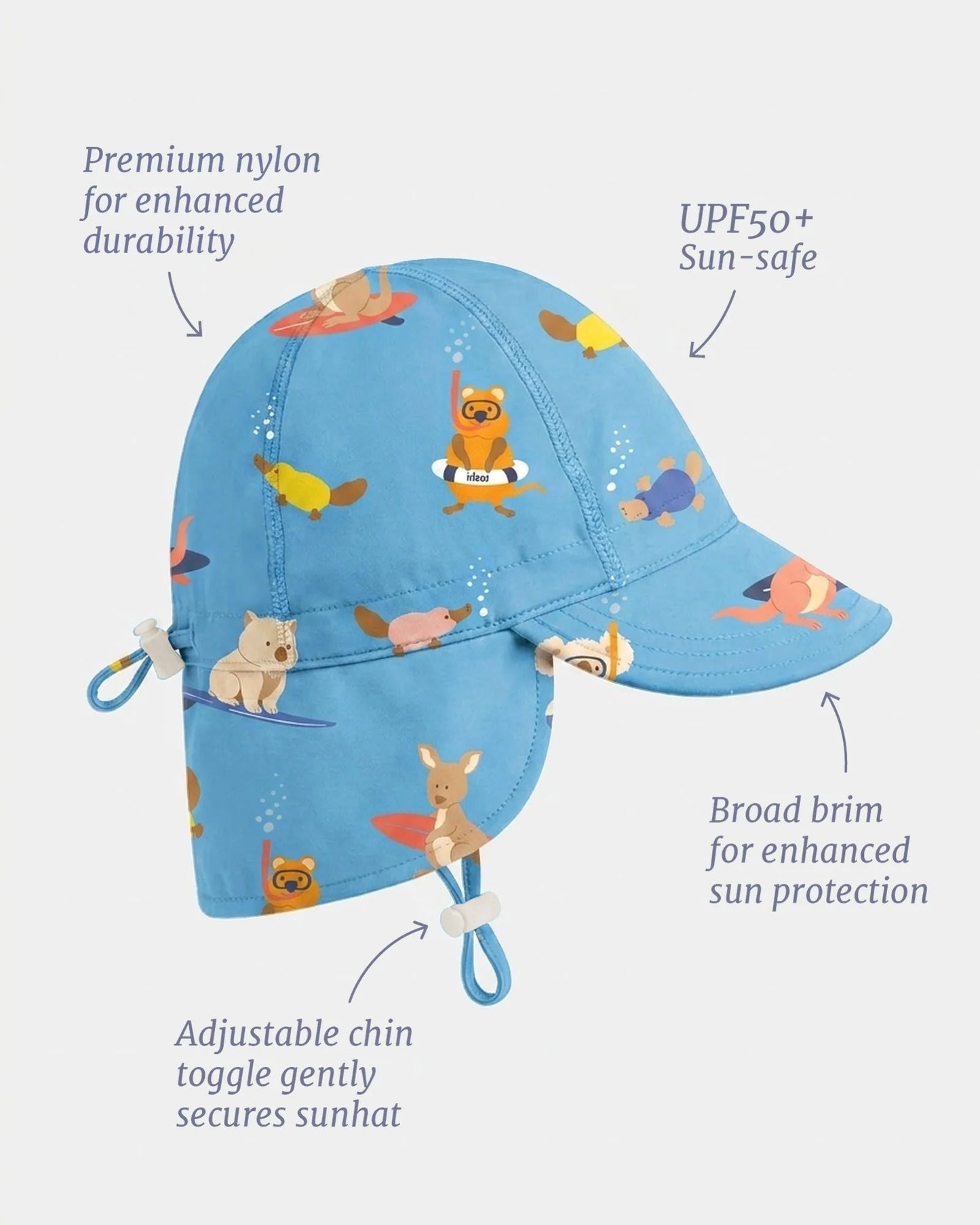 Toshi Swim Flap Cap Pirate UPF 50+ Beach Buddies