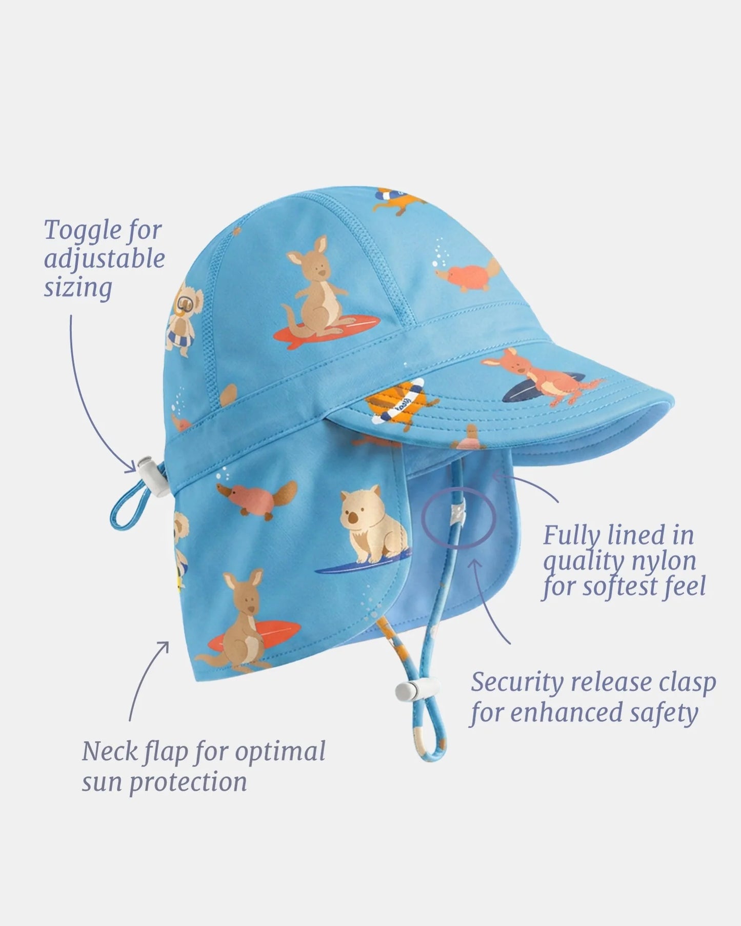 Toshi Swim Flap Cap Pirate UPF 50+ Beach Buddies
