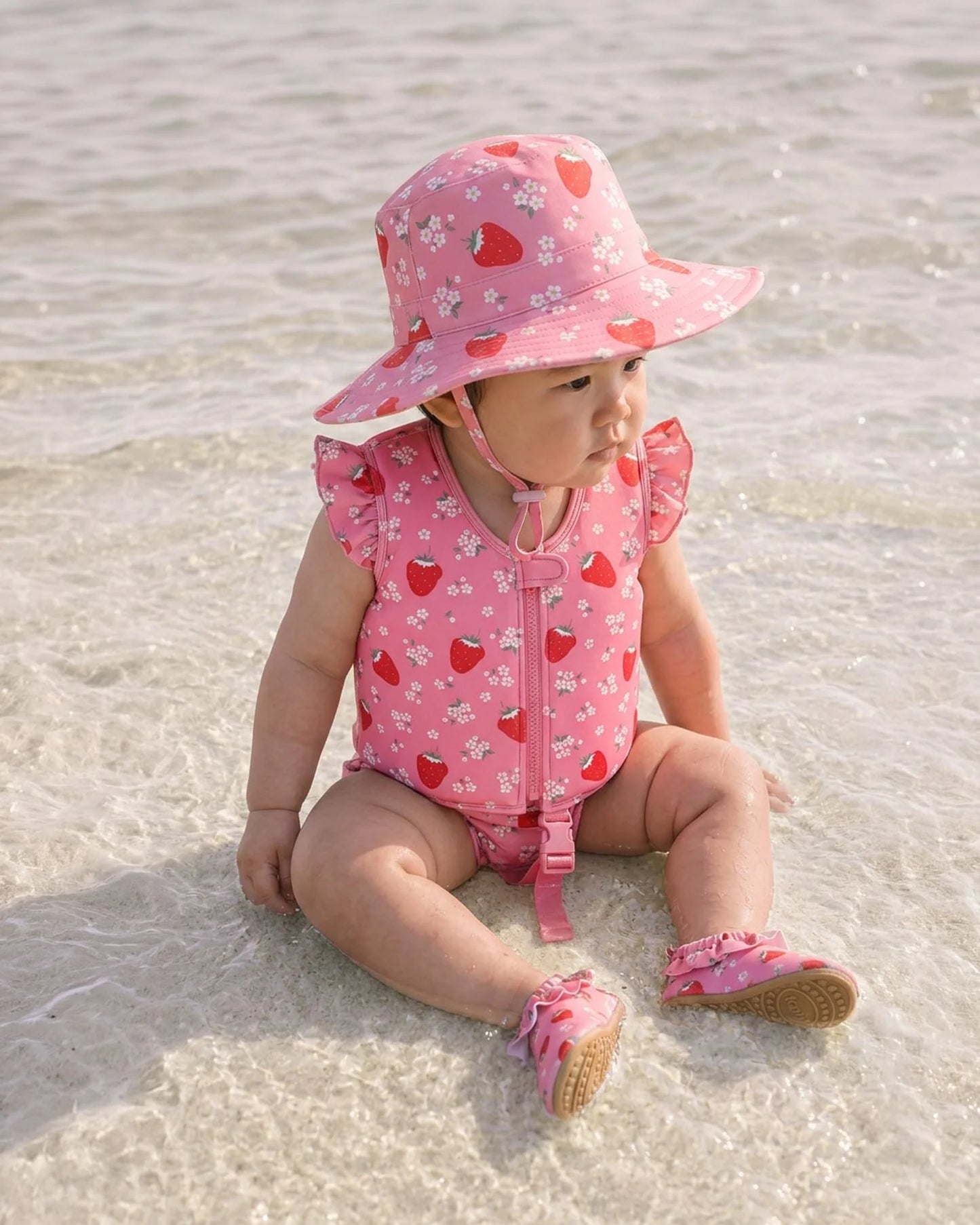 Toshi Swim Float Vest Twinkle UPF50+ Strawberry
