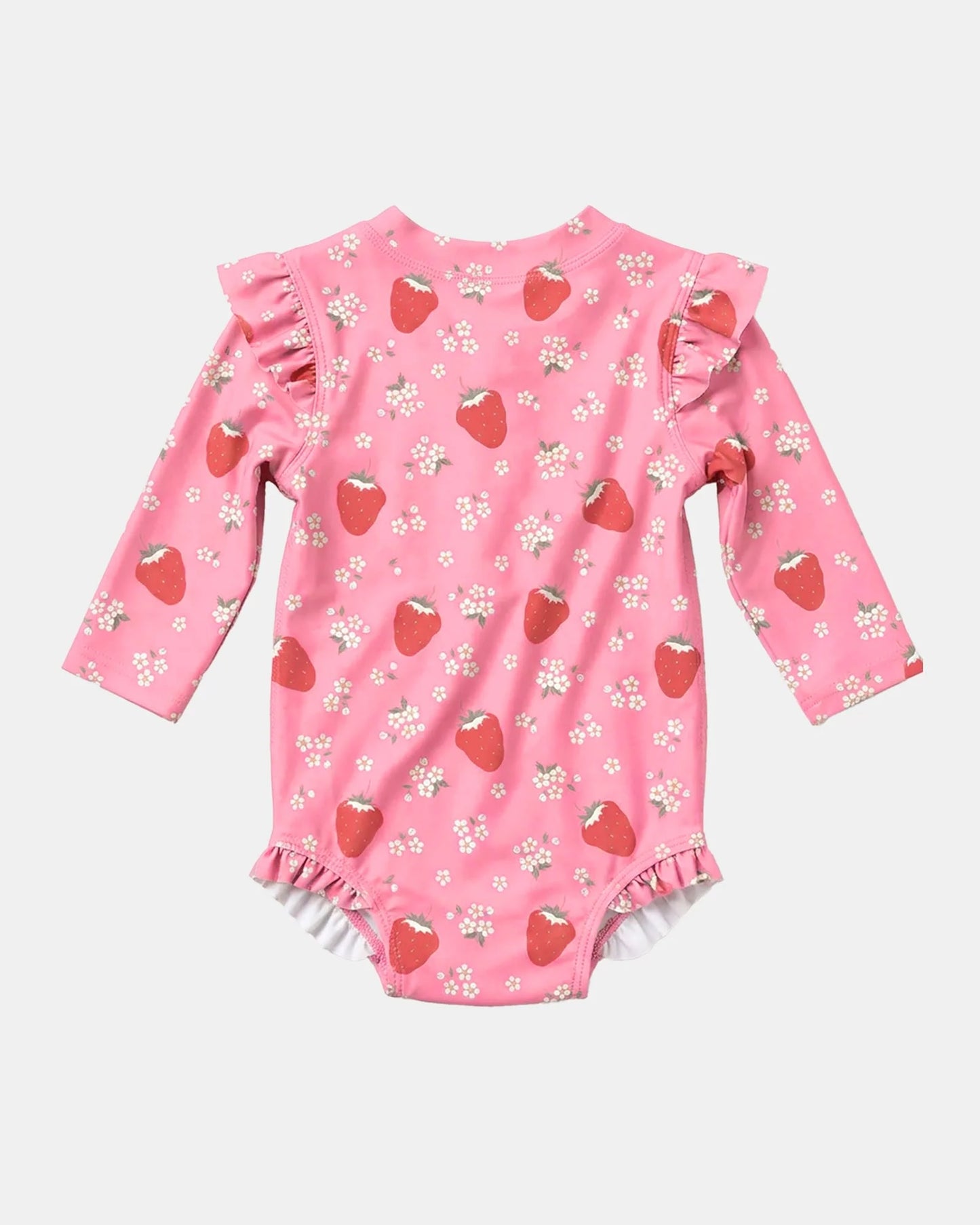 Toshi Swim Onesie L/S Twinkle UPF 50+ Strawberry