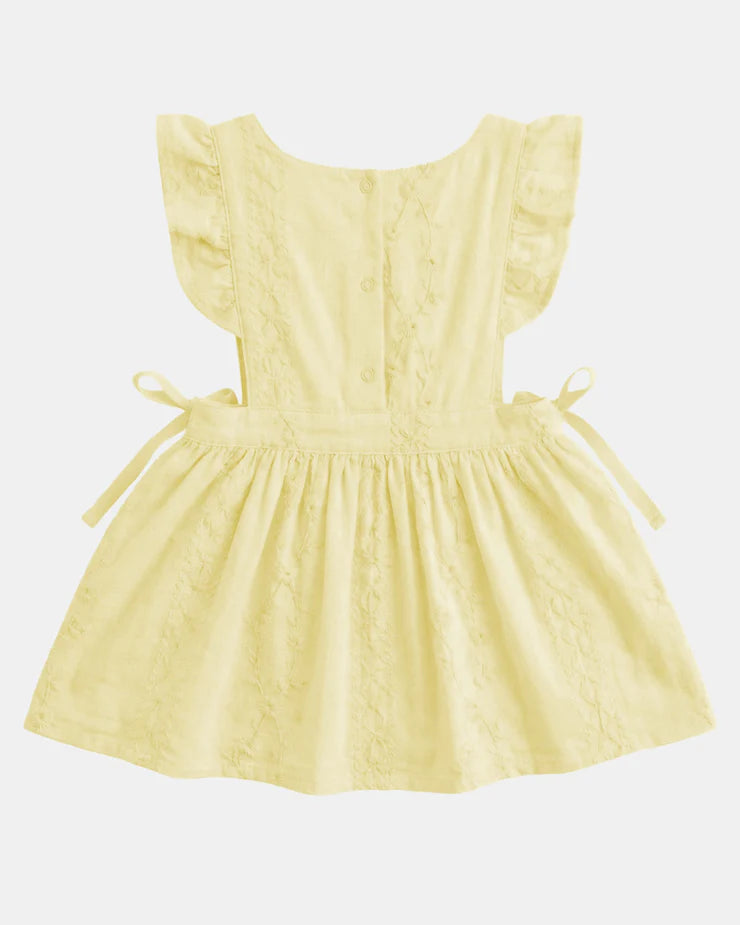 Toshi Baby Pinafore Florence Lemon