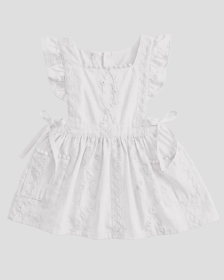 Toshi Baby Pinafore Florence Vanilla