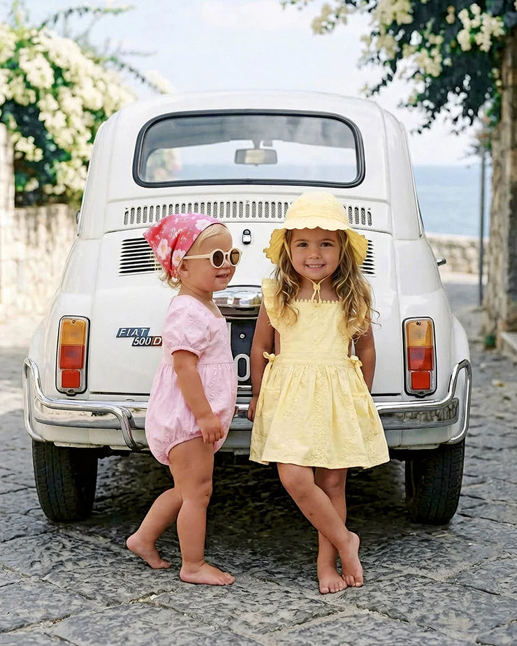 Toshi Baby Pinafore Florence Lemon