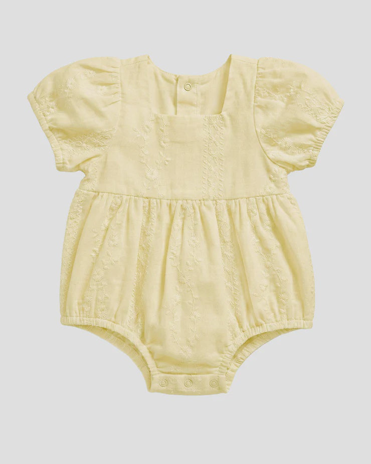Toshi Baby Romper Florence Lemon