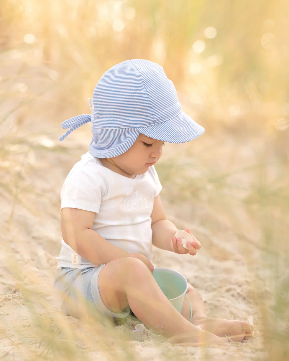 Toshi Flap Cap - Sky