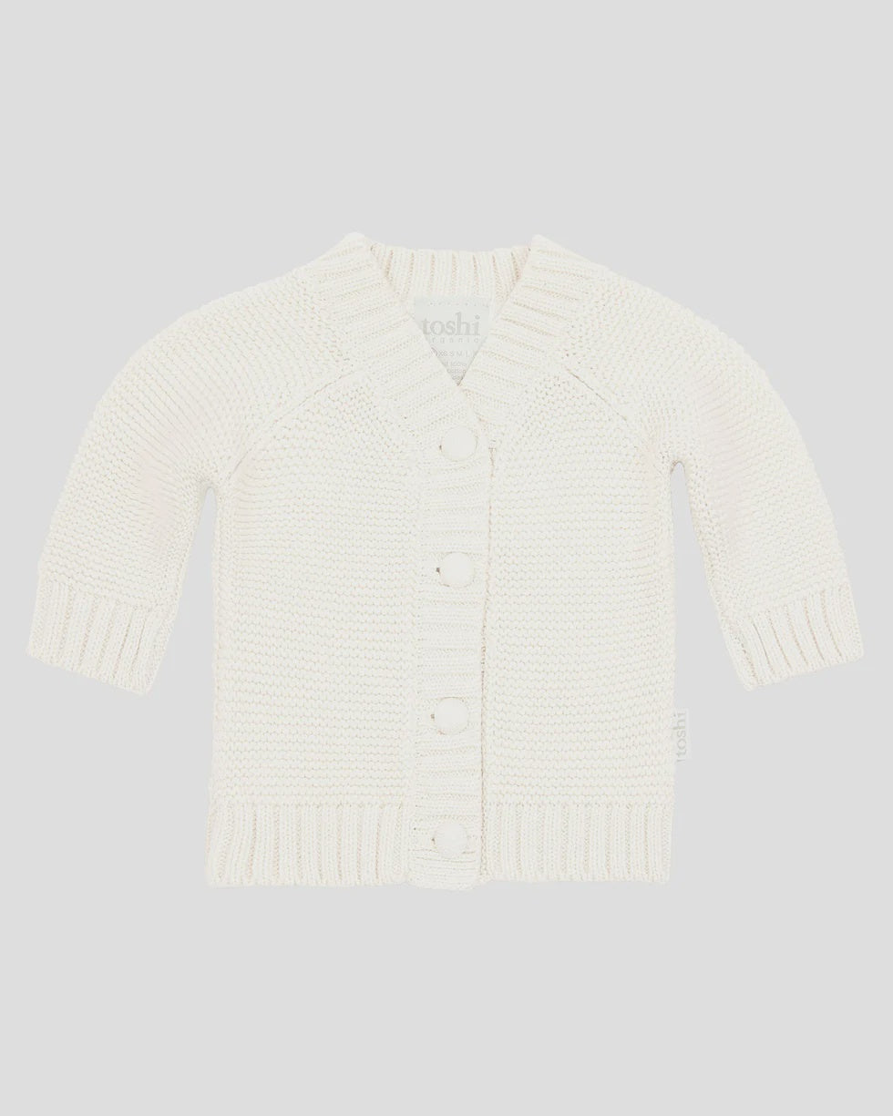 Toshi Organic Cardigan Andy -Cream