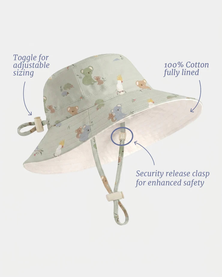 Toshi Sunhat OZ Gumnut Babies Eucalypt