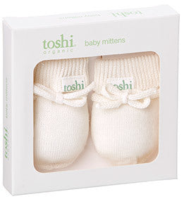 Toshi Organic Baby Mittens Cream