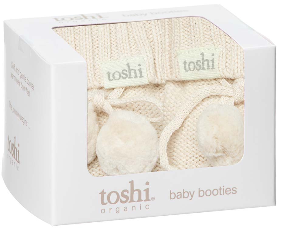 Toshi Organic Booties Marley - Cream