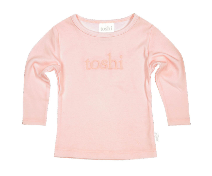 Toshi Dreamtime Organic Tee Long Sleeve Logo - Pearl