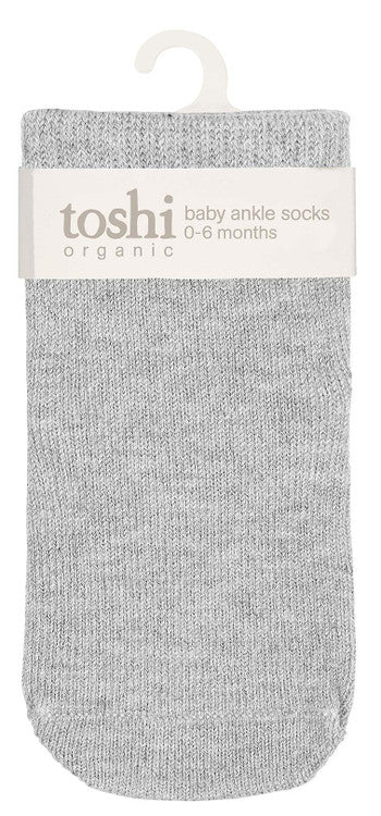 Toshi Org Socks Ankle Dreamtime - Ash