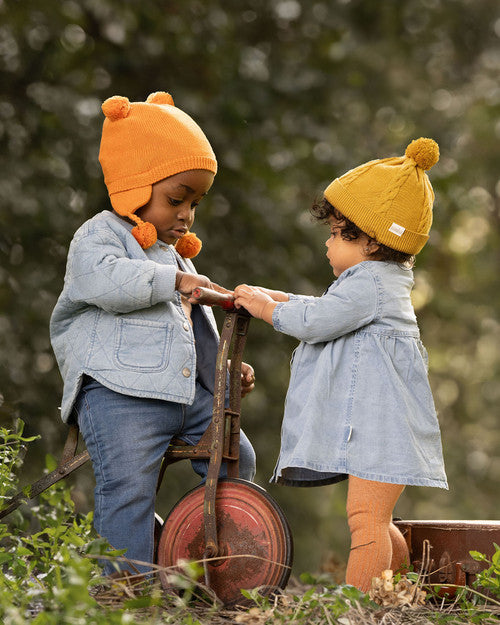 Toshi Organic Earmuff Snowy - Tangerine