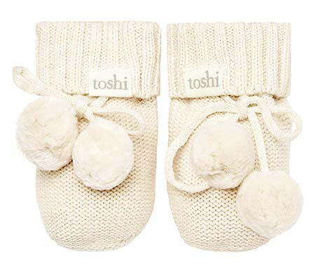 Toshi Organic Booties Marley - Cream