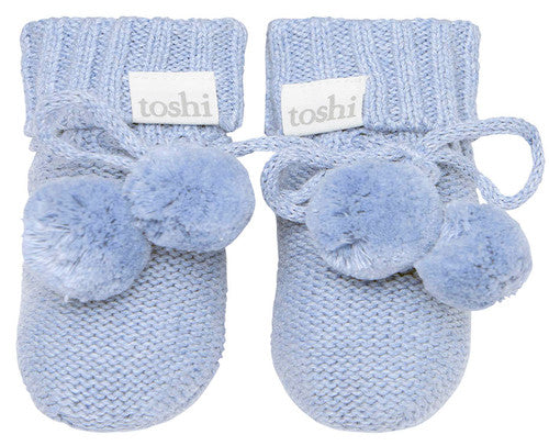 Toshi Organic Booties Marley - Seabreeze