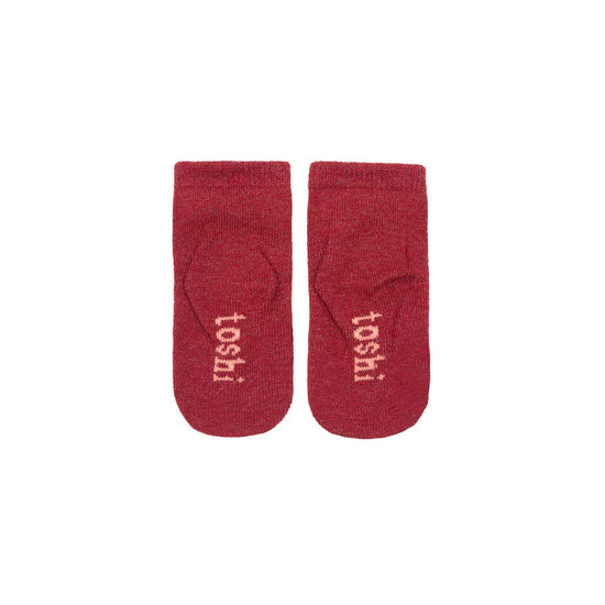 Toshi Org Socks Ankle Dreamtime - Rosewood