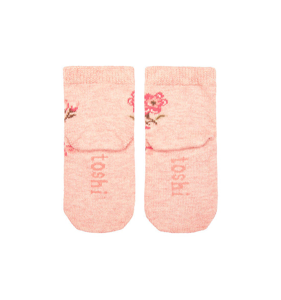 Toshi Org Socks Jacquard - Wild Rose