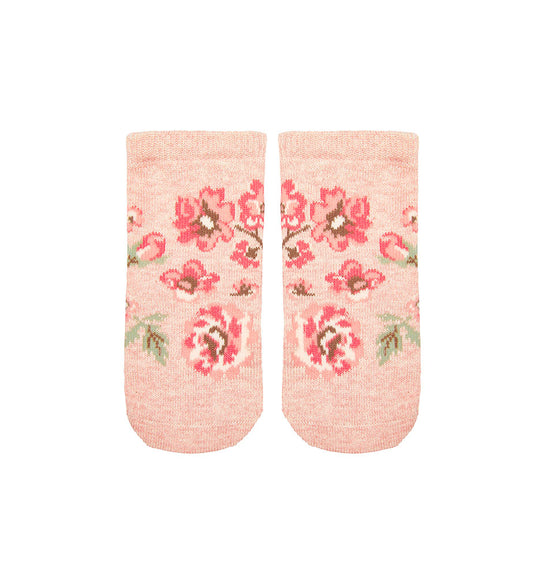 Toshi Org Socks Jacquard - Wild Rose