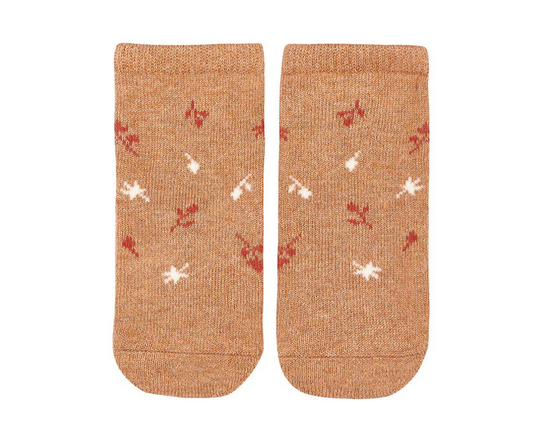 Toshi Socks Ankle Jacquard - Maple Leaves