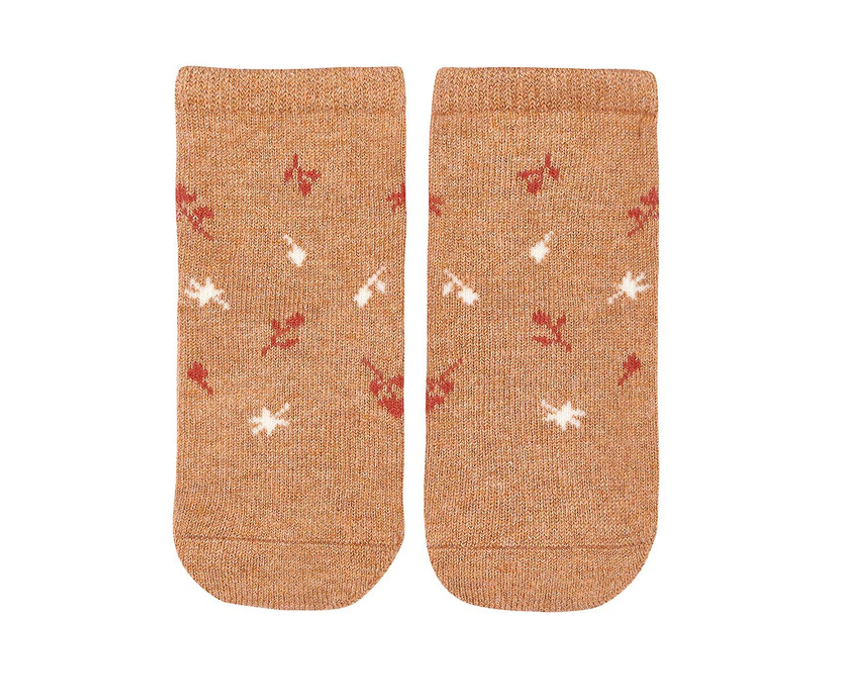 Toshi Socks Ankle Jacquard - Maple Leaves