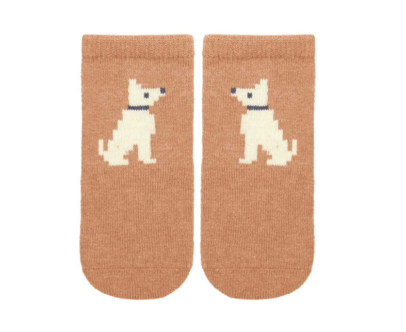 Toshi Socks Ankle Jacquard - Puppy