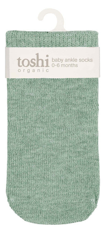 Toshi Org Socks Ankle Dreamtime - Jade