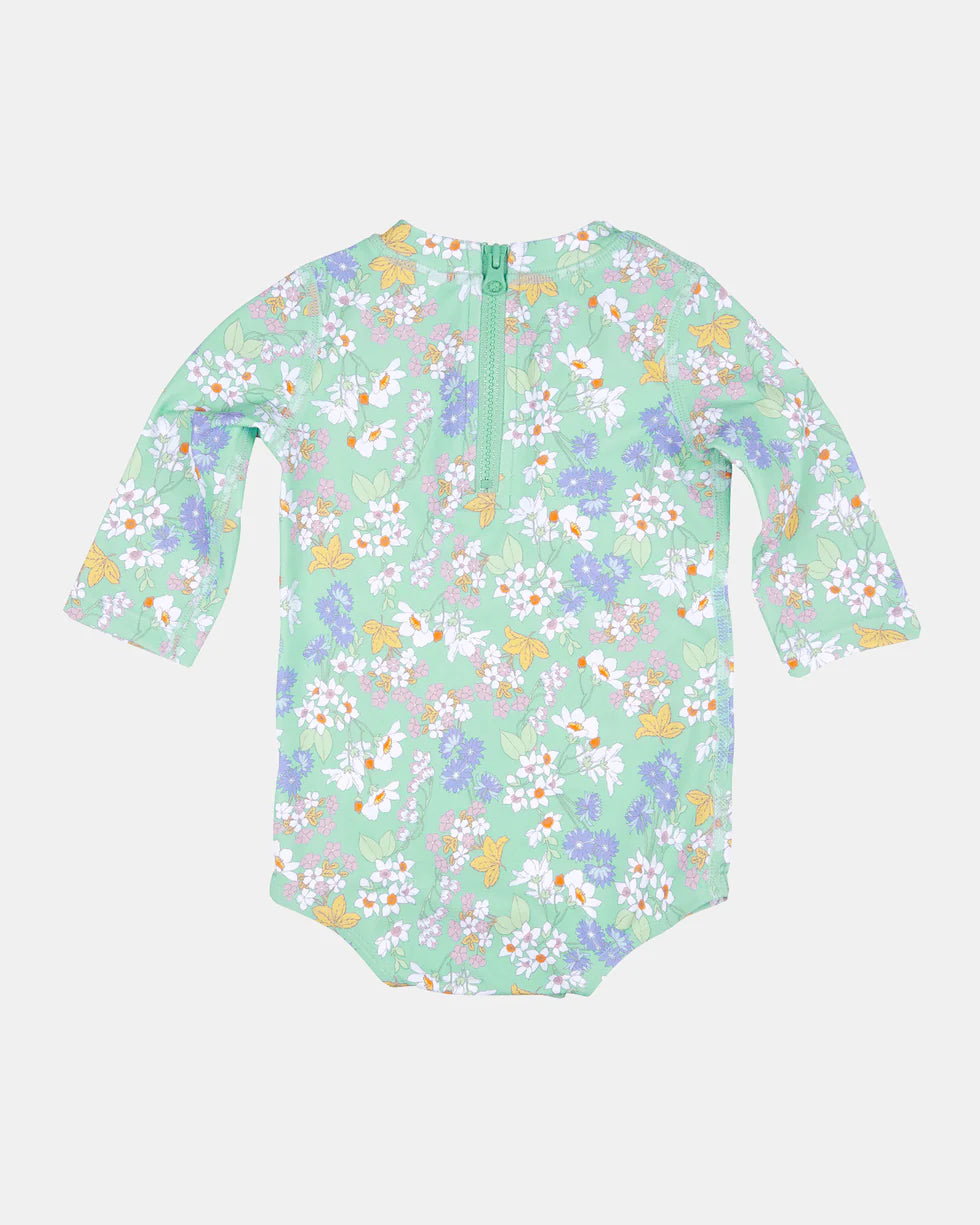 Toshi Swim Baby Onesie L/S Classic - Sea Blossom