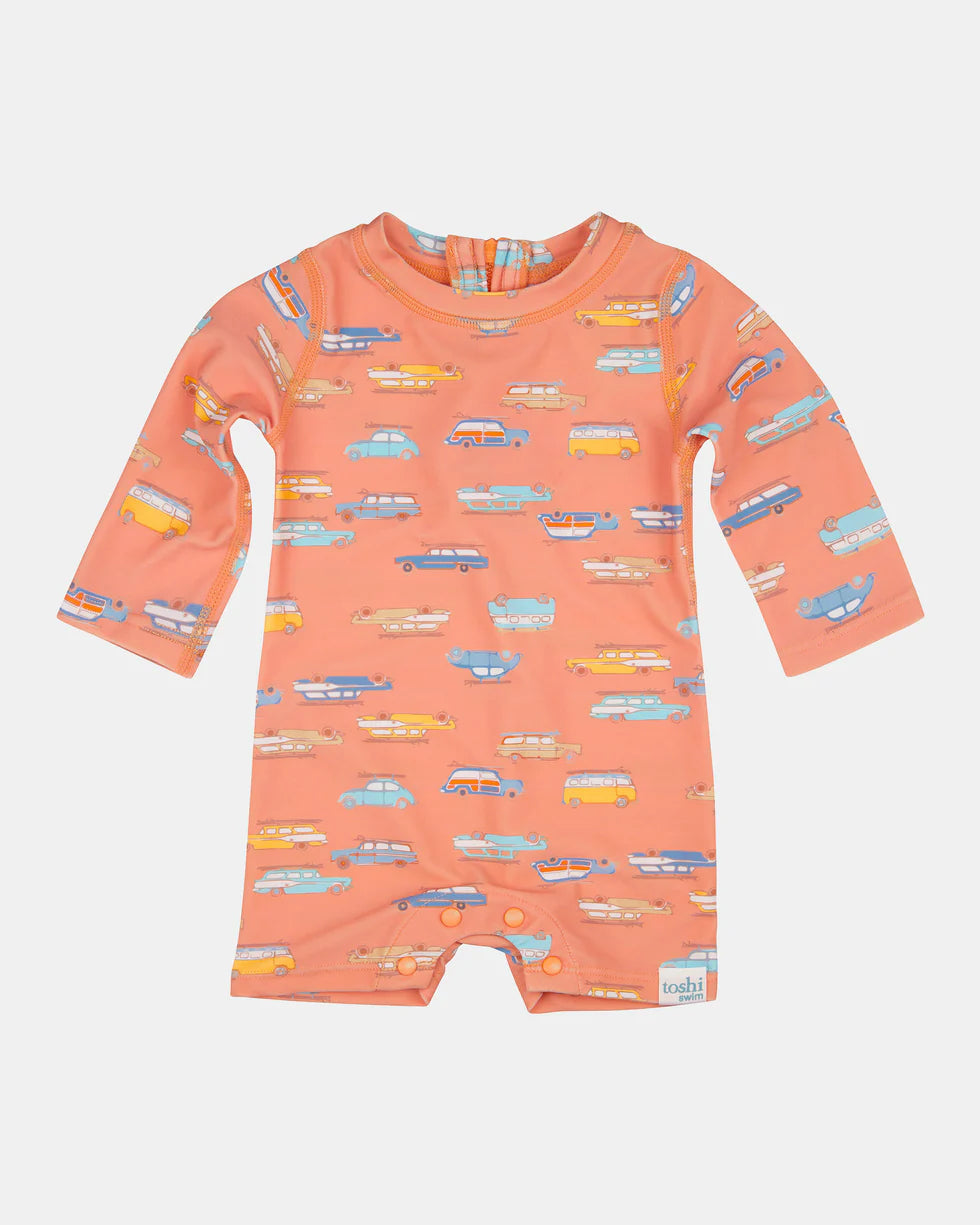 Toshi Swim Baby Onesie L/S Classic - Surfs Up