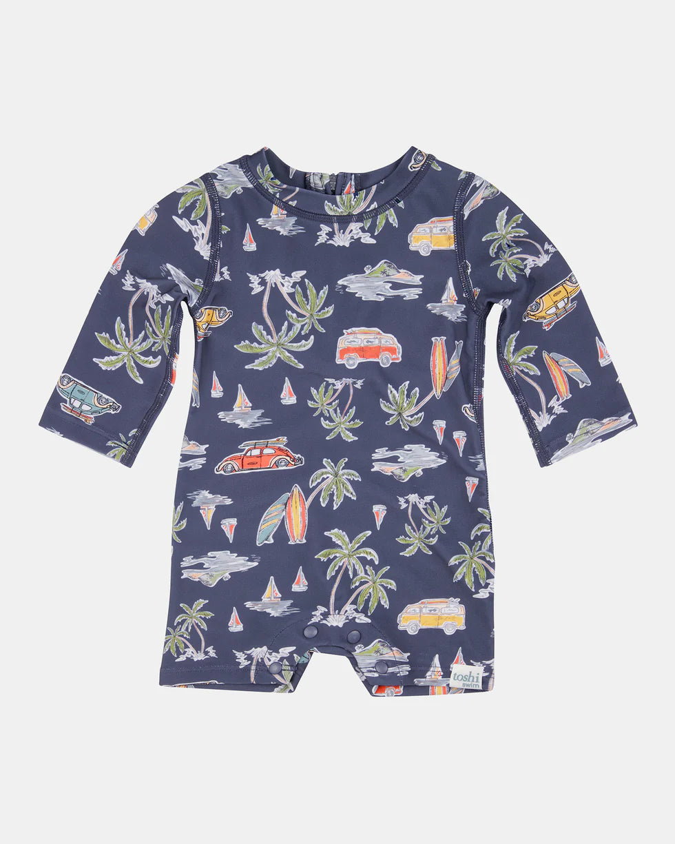 Toshi Swim Baby Onesie L/S Classic - Twilight