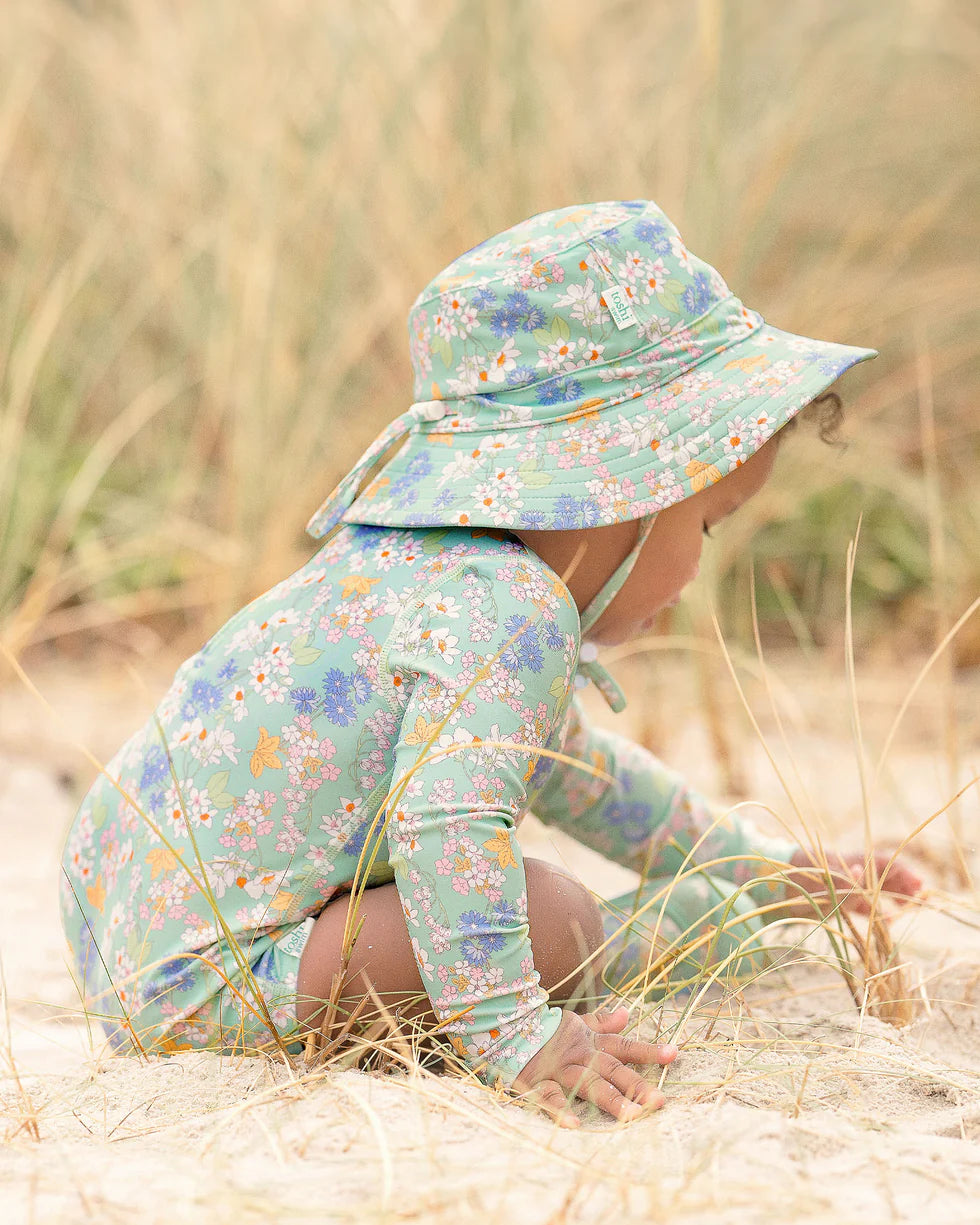 Toshi Swim Baby Onesie L/S Classic - Sea Blossom