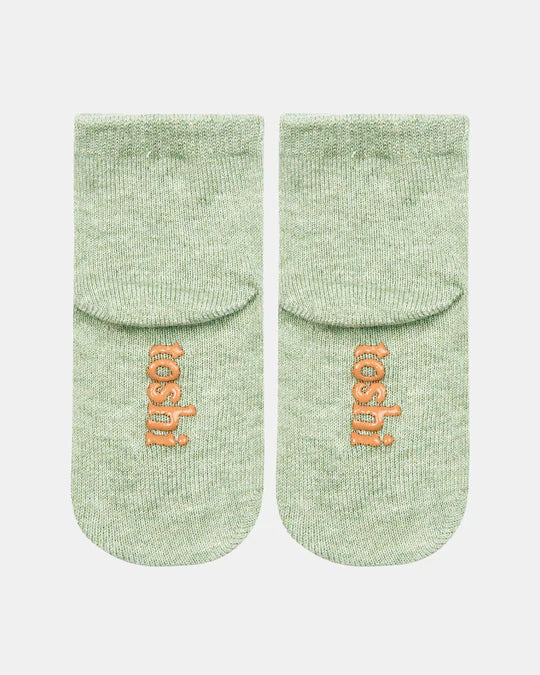 Toshi Organic Socks Ankle Jacquard - Koala