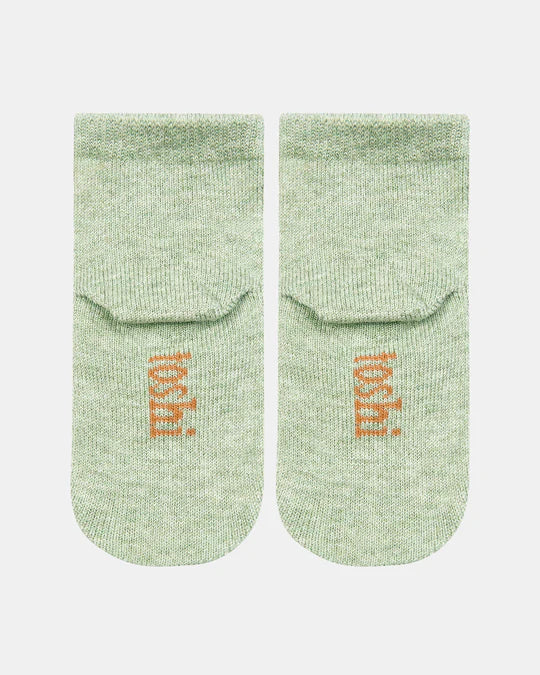 Toshi Organic Socks Ankle Jacquard - Koala