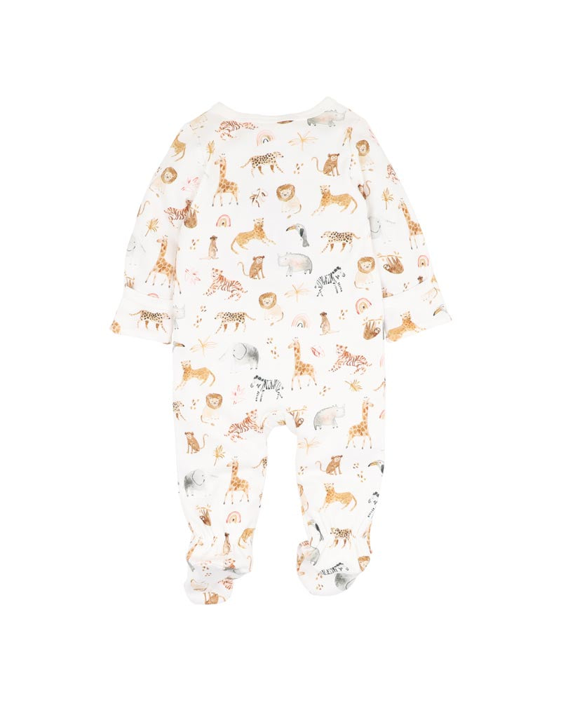 Bebe Billie Print Organic LS Zipsuit