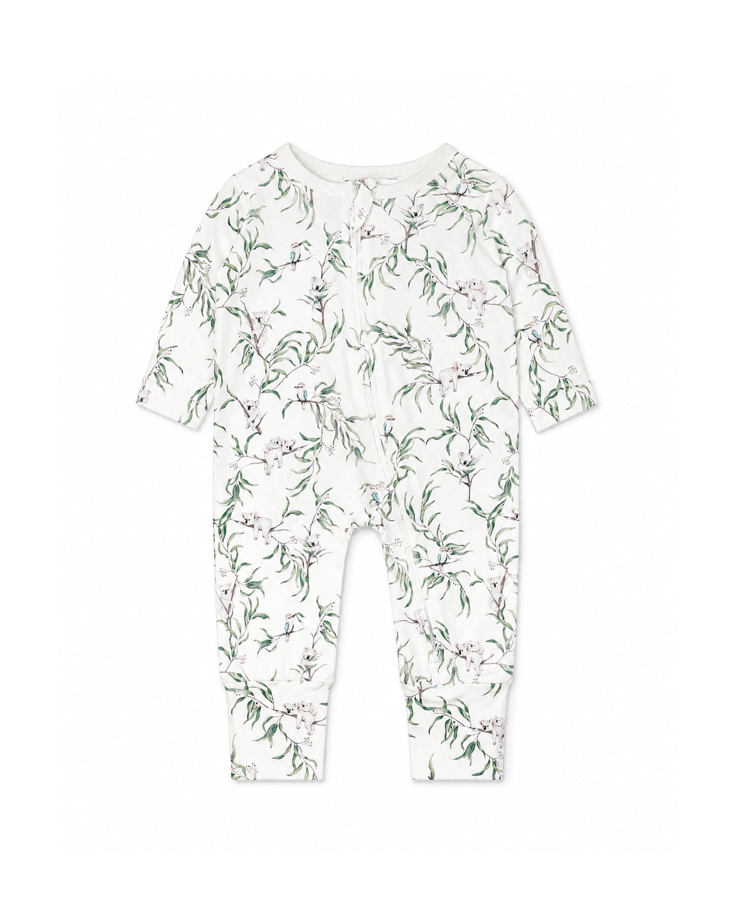 Bebe Taylor Print Organic LS Zipsuit
