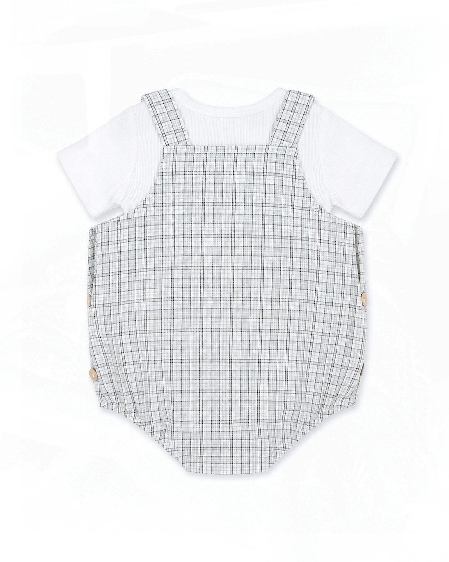 Bebe Taylor Sage Check Bodysuit & Tee Set