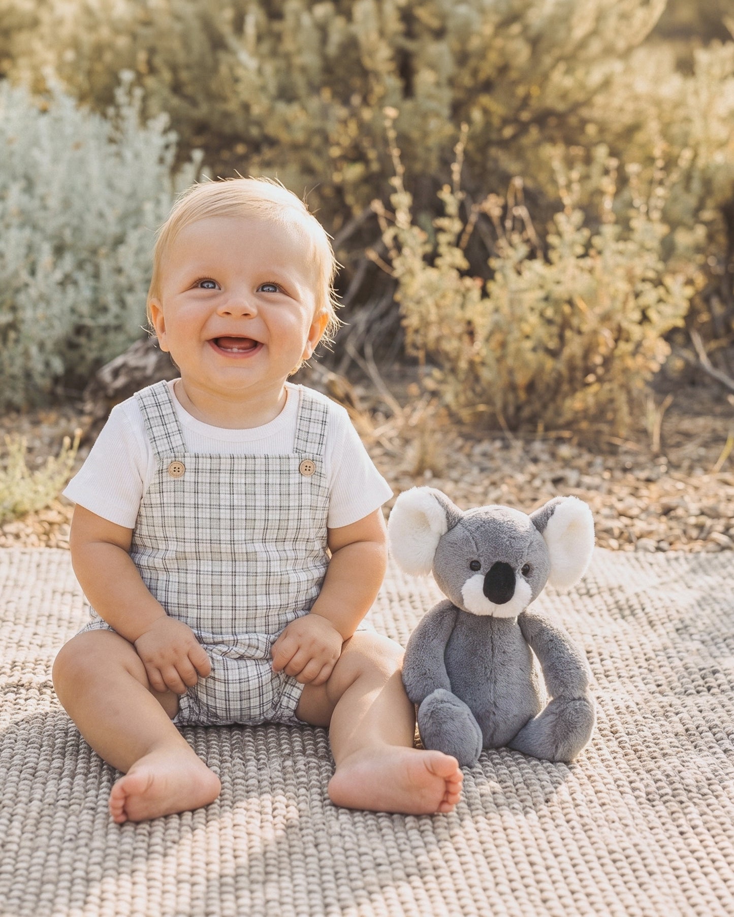 Bebe Taylor Sage Check Bodysuit & Tee Set