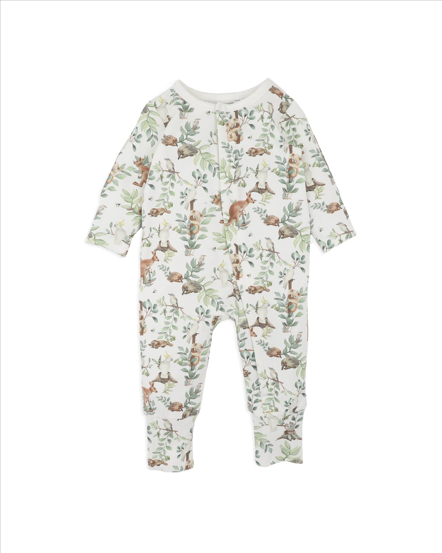 Bebe Charlie Print Organic LS Zipsuit