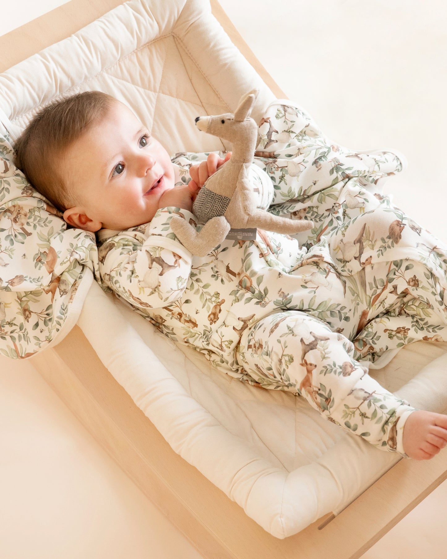 Bebe Charlie Print Organic LS Zipsuit