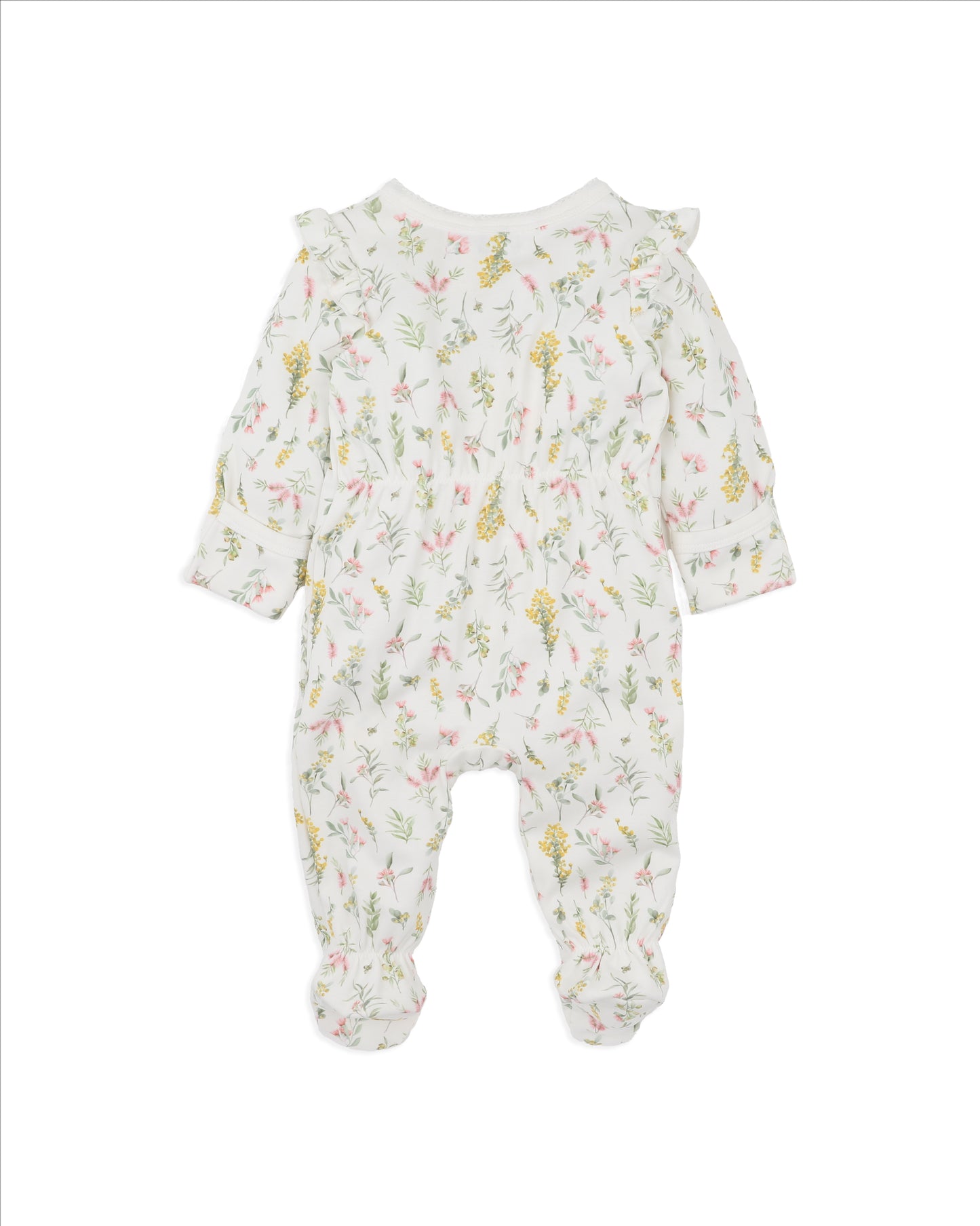 Bebe Charlie Wattle Print Zip Onesie