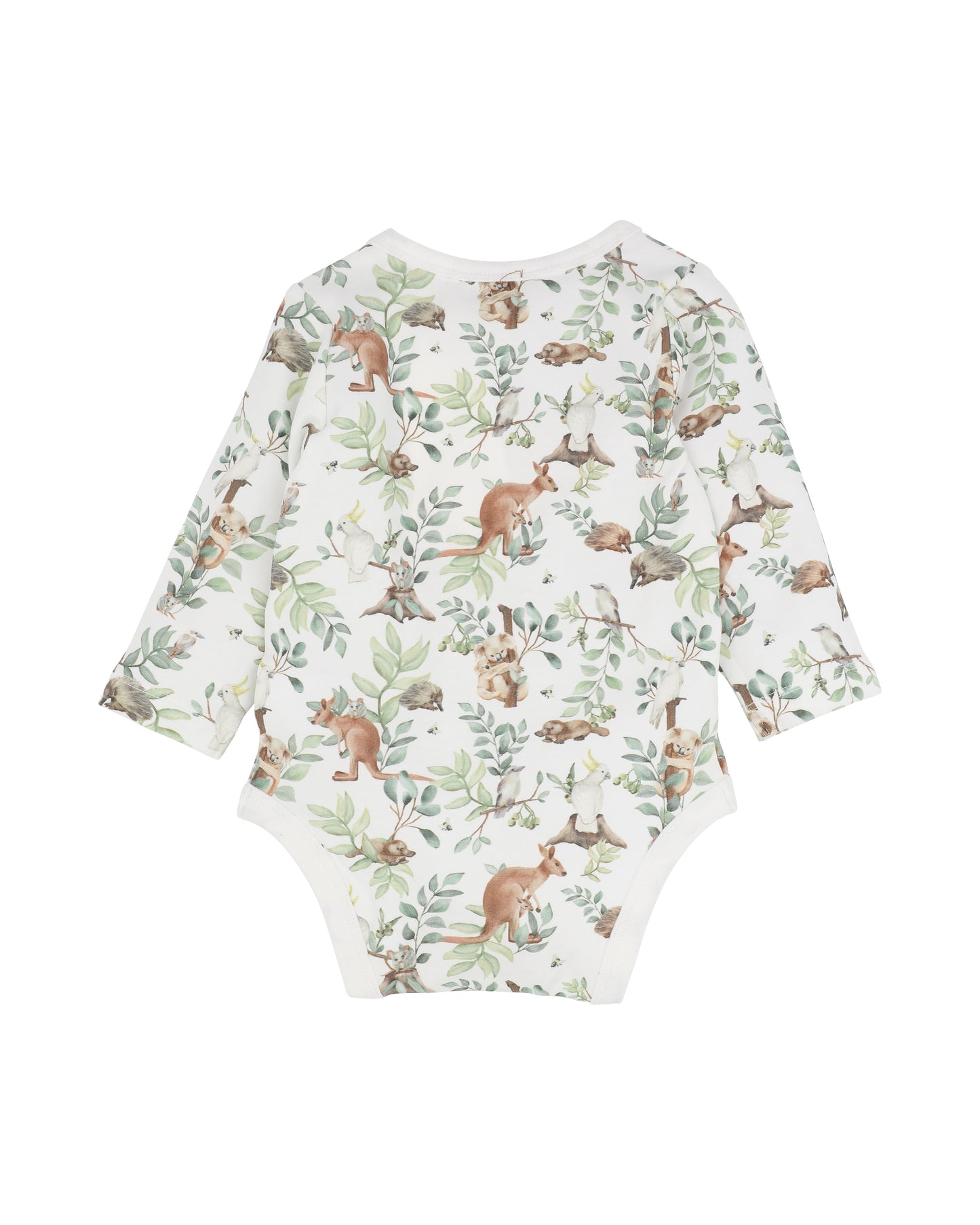 Bebe Charlie Print Organic LS Bodysuit