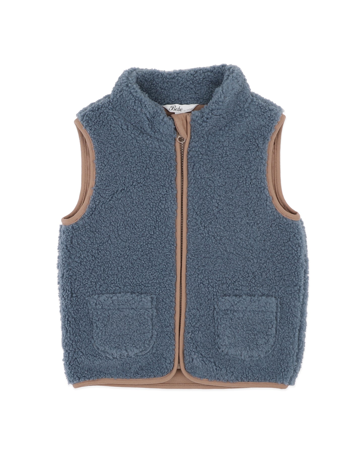 Bebe Hunter Blue Sherpa Vest