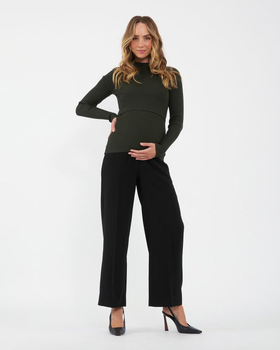 Ripe Alexa Wide Leg Pant - Black