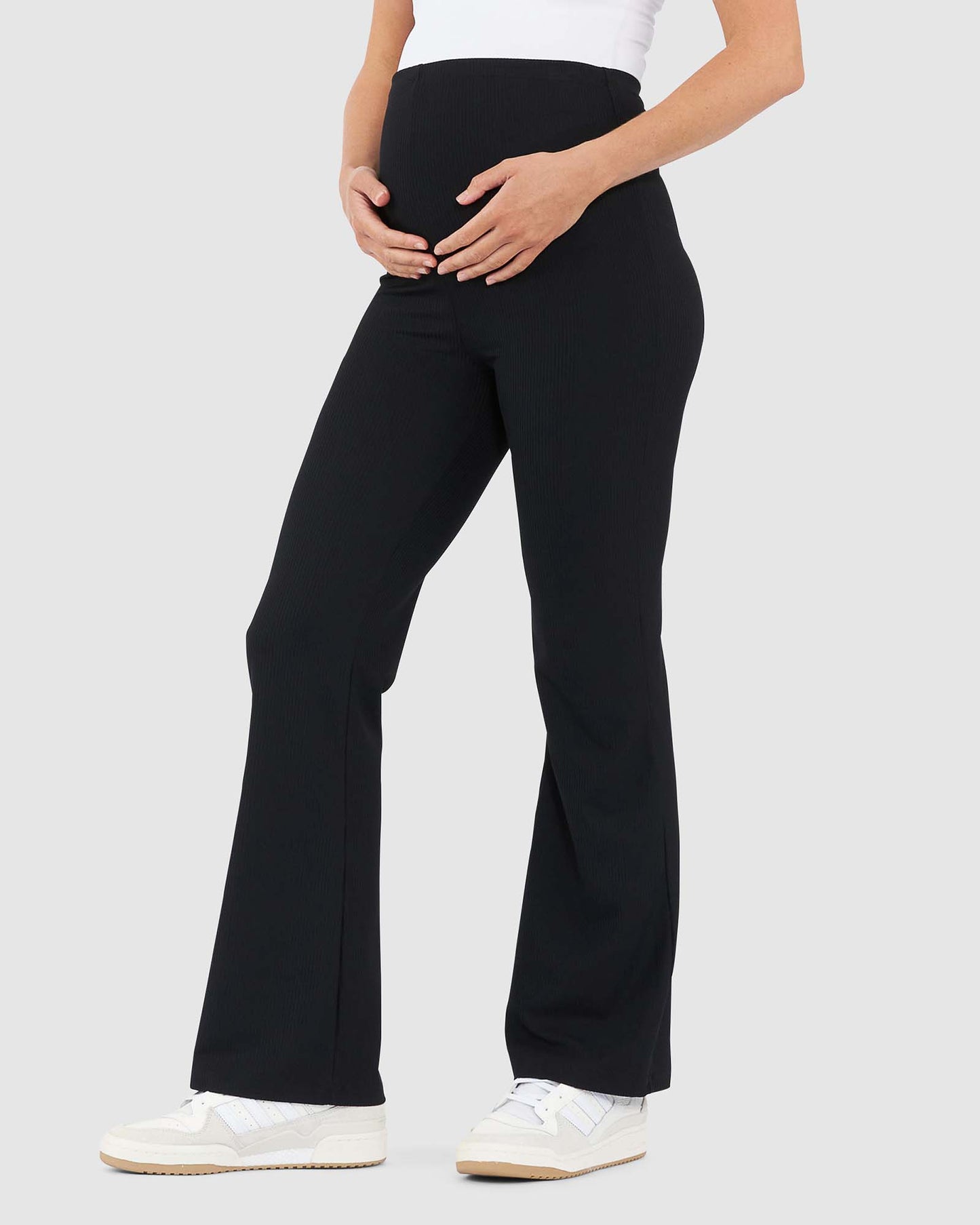 Ripe Jonah Rib Flare Pant - Black